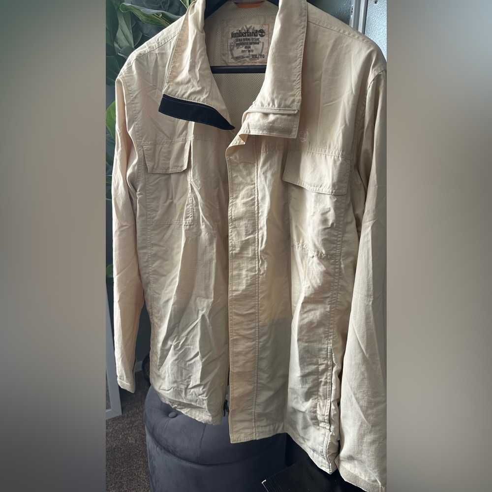 Timberland Tan Lightweight Shirt Jacket
